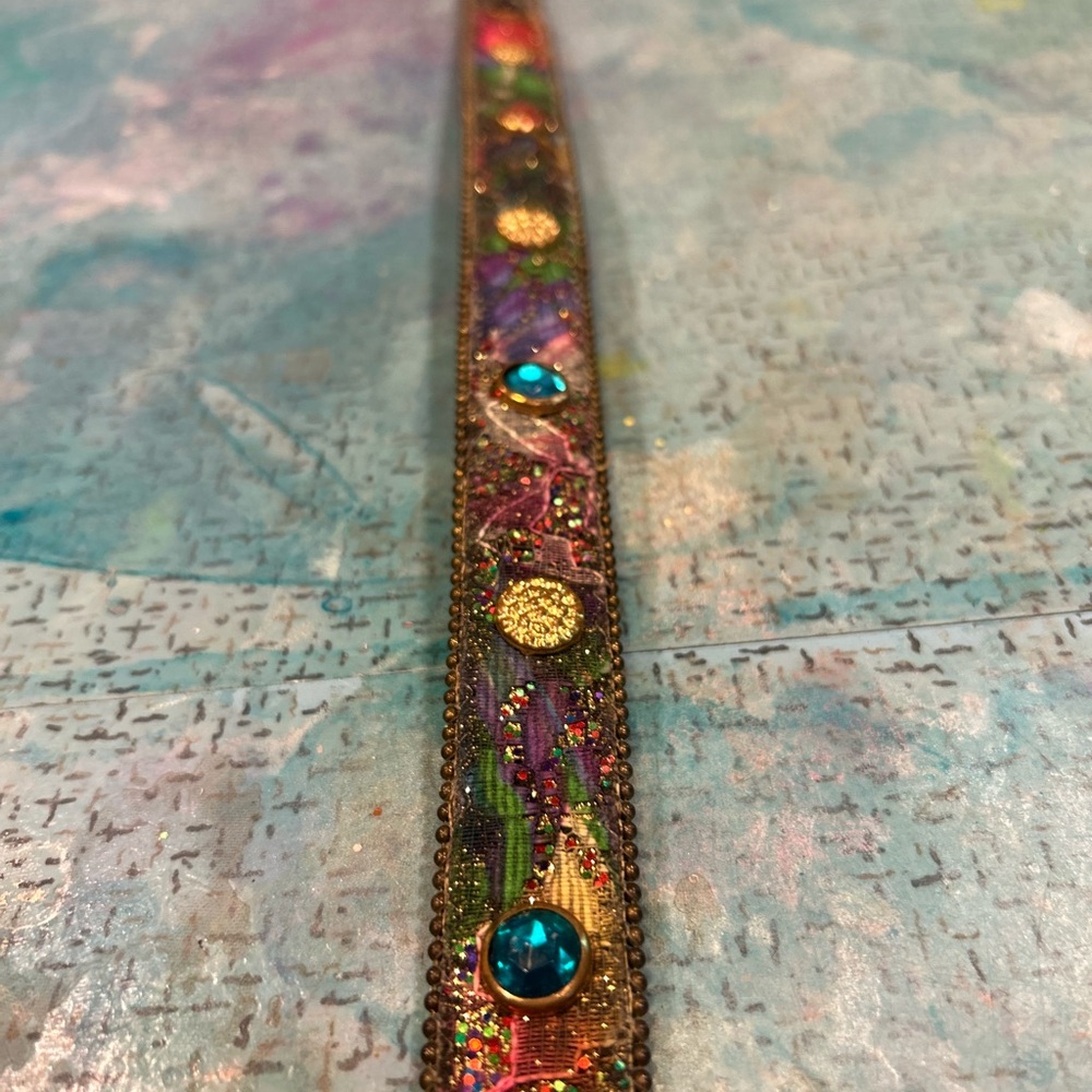 80s Glitter Jeweled Belt